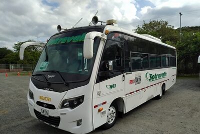 Un bus de Sotravalle Parqueado